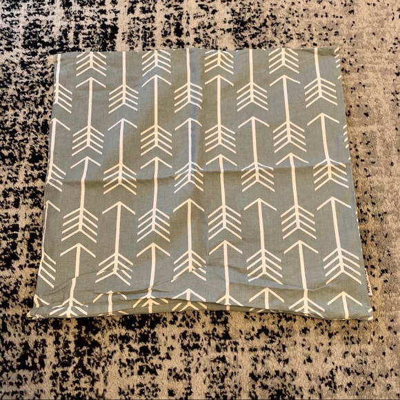 20x20 Grey Arrow Print Pillow Cover - Picture 4 of 4